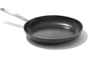 OXO Good Grips Pro 12" Frying Pan Skillet, 3-Layered German Engineered Nonstick Coating, Dishwasher Safe, Oven Safe, Stainles