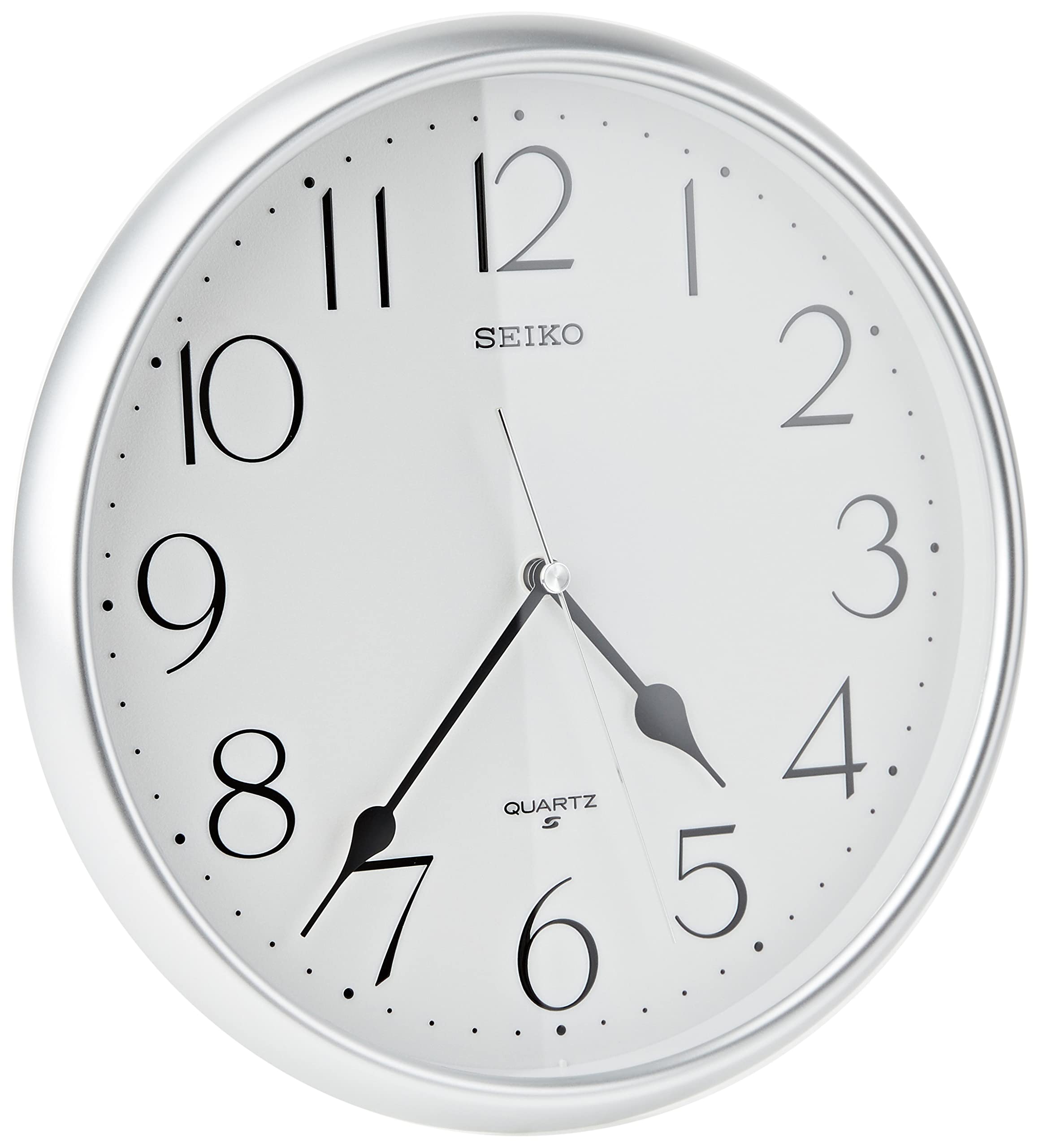 Seiko Wall Clock Silver Plastic QXA747S