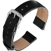 cobee Leather Watch Straps, Watch Band Soft Calfskin Leather | Quick Release Stainless Steel Clasp for Men &amp; Women's Universal Watches