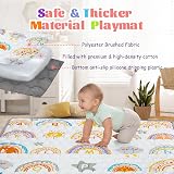 Funsland Baby Play Mat 127x127cm Foldable Crawling Floor Mat Non Slip view 2