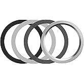 Kone Sink Strainer Gasket Seal Rings, 4 Pack Washers & Lock Nut Fit 3-1/2 Inch Kitchen Sink Drains, No Plumber's Putty Requir