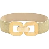 BAOKELAN Wide Elastic Belts for Women Stretchy Cinch Waist Belt for Dresses