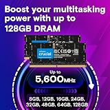Crucial 16GB DDR5 SODIMM 5600MHz CL46 Laptop RAM CT16G56C46S5 view 3