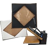Sanshare Heat Press Covers 2Pcs for Top and Bottom to Replace Teflon Sheets | 15x15/16x20/16x24 Accurate size Heat Press Platen Wrap, No Need Teflon Sheets or Butcher Paper, Heat Resistant, Ink Resistant