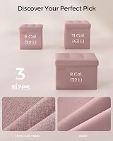 SONGMICS Storage Ottoman 30x30x30 cm Jelly Pink LSF028R51 view 6