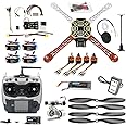 QWinOut DIY FPV Drone Quadcopter 4-axle Aircraft Kit :F450 450 Frame + PXI PX4 Flight Control + 920KV Motor +GPS + AT9 Transmitter + Gimbal Camera Mount