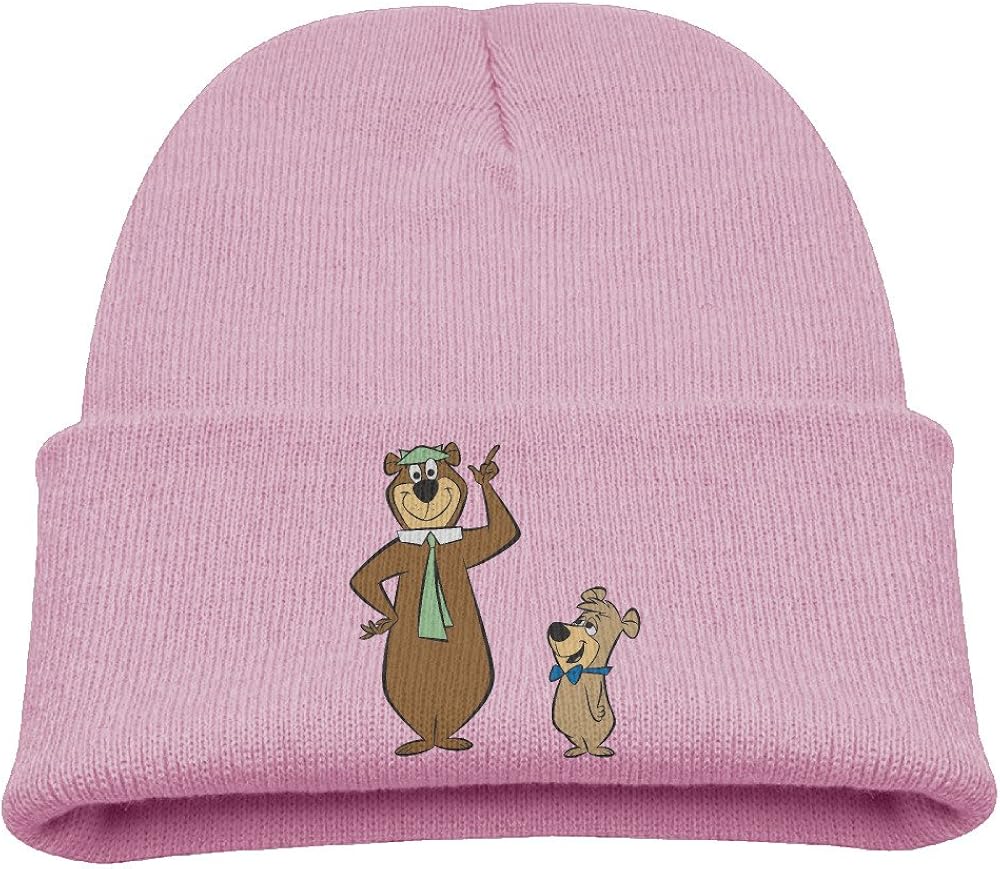 Yogi Bear Child Soft Cute Knit Hat Pink Clothing