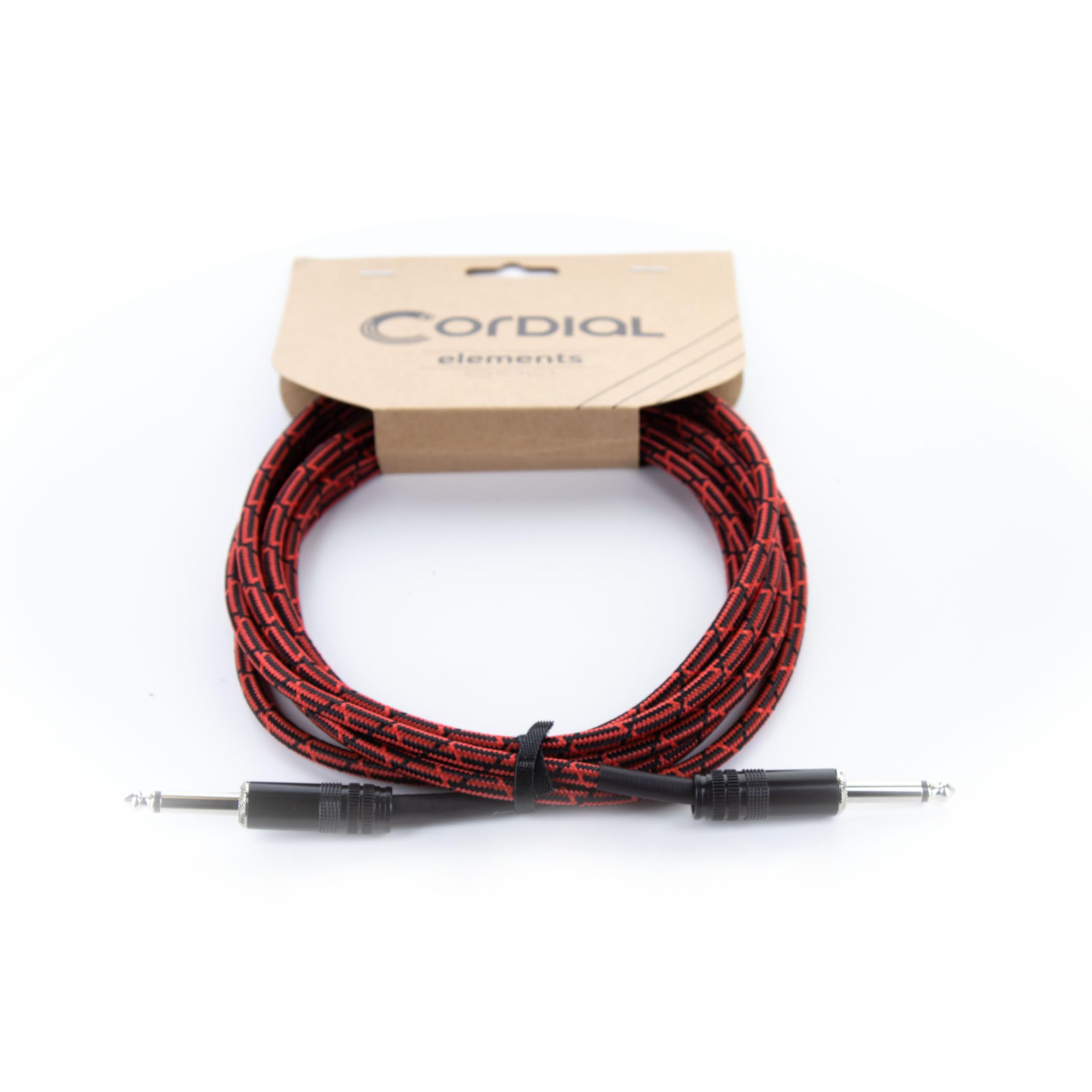 Cordial Guitar Jack Cable 1.5 m Red Tweed
