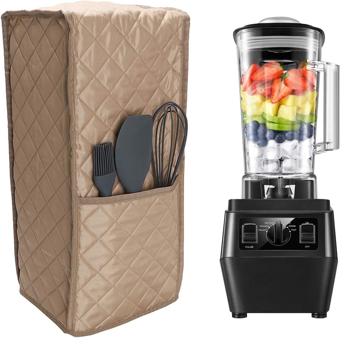 Universal Blender Dust Cover, 8"x21"x10" Polyester Cotton