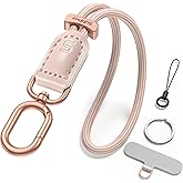 SURPHY Phone Wrist Strap, Keychain Wristlet, Phone Strap Charm with Tether Tab, Cellphone Lanyard Wrist, Key Chain for Women