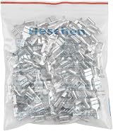Heschen 6.3mm Female Spade Crimp Terminals Non-Insulated 100 Pcs Brass Wire view 7