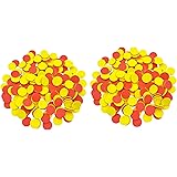 SEETOOOGAMES 1 inch Two-Color Counters, Red/Yellow, Educational Counting, Sorting, Patterning, Grouping & Math Bingo Chips, 4