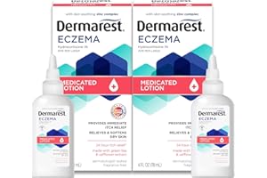 Dermarest Eczema Medicated Lotion | Dermatologist Tested | 4 FL OZ (2 Pack)