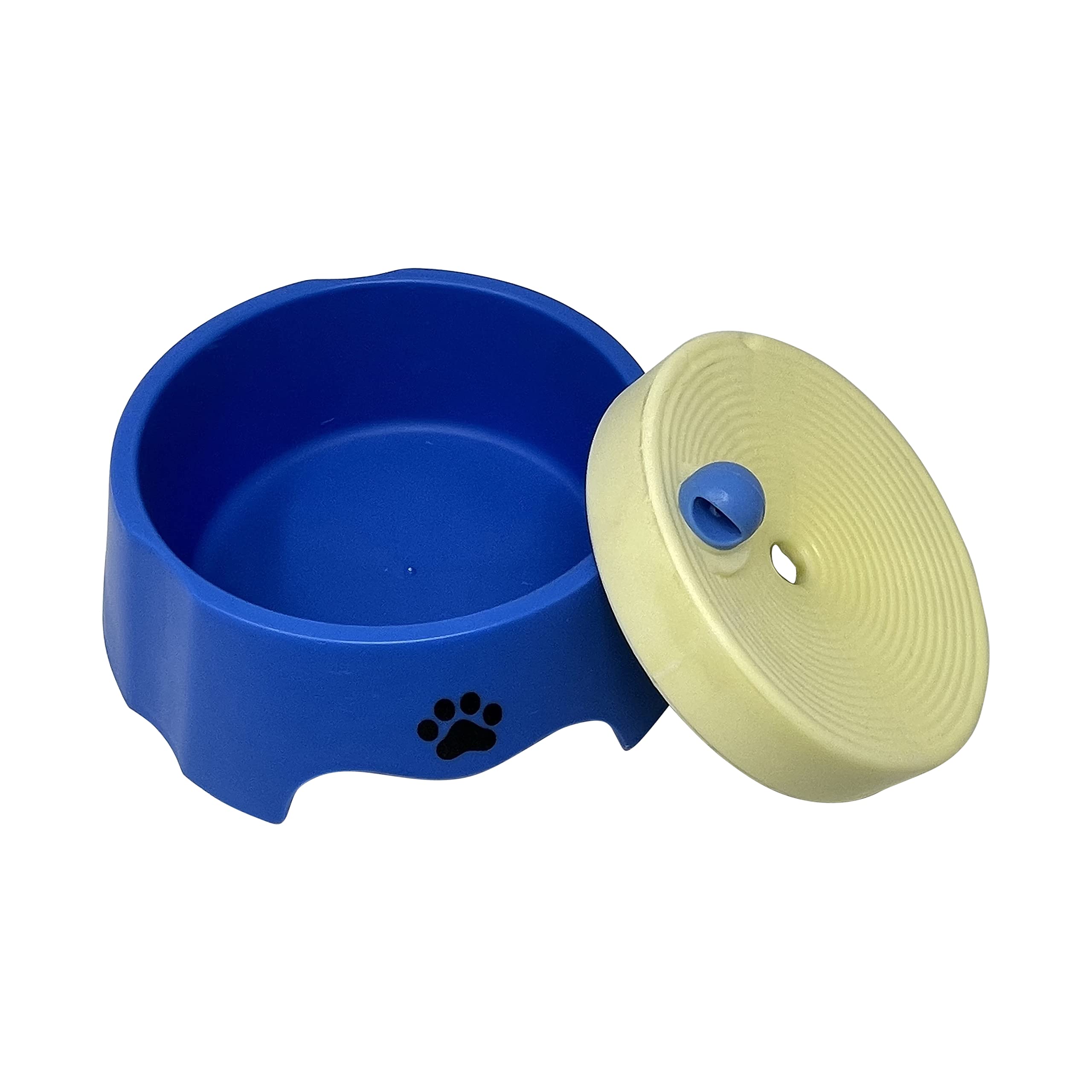 Pet Bowl No Spill No Mess Pet Bowl Dog Bowl Cat Bowl Drinking Bowl Dog Puppy Cat Water Bowl HTUK (BLUE)