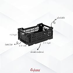 Aykasa Collapsible Storage Bins, Plastic Crate for