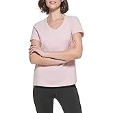 Calvin Klein Jeans Womens Solid V-Neck Short Sleeve T-Shirt