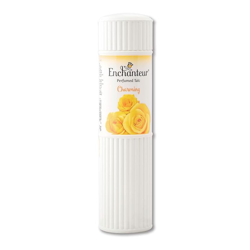 Talc Parfumé Enchanteur Charmant Aux Roses & Muguets - 250 G Pour Femme (Neuf)