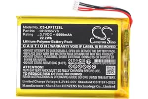 Battery for Leapfrog LF1726-2FHD Baby Monitor, LF1726FHD Baby Monitor PN:Leapfrog AHB965778 6000mAh / 22.2Wh