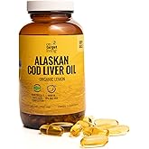 On Target Living Alaskan Cod Liver Oil 120 Soft Gels | Line Caught in The USA | Naturally Occurring Vitamin D | Rich in Omega