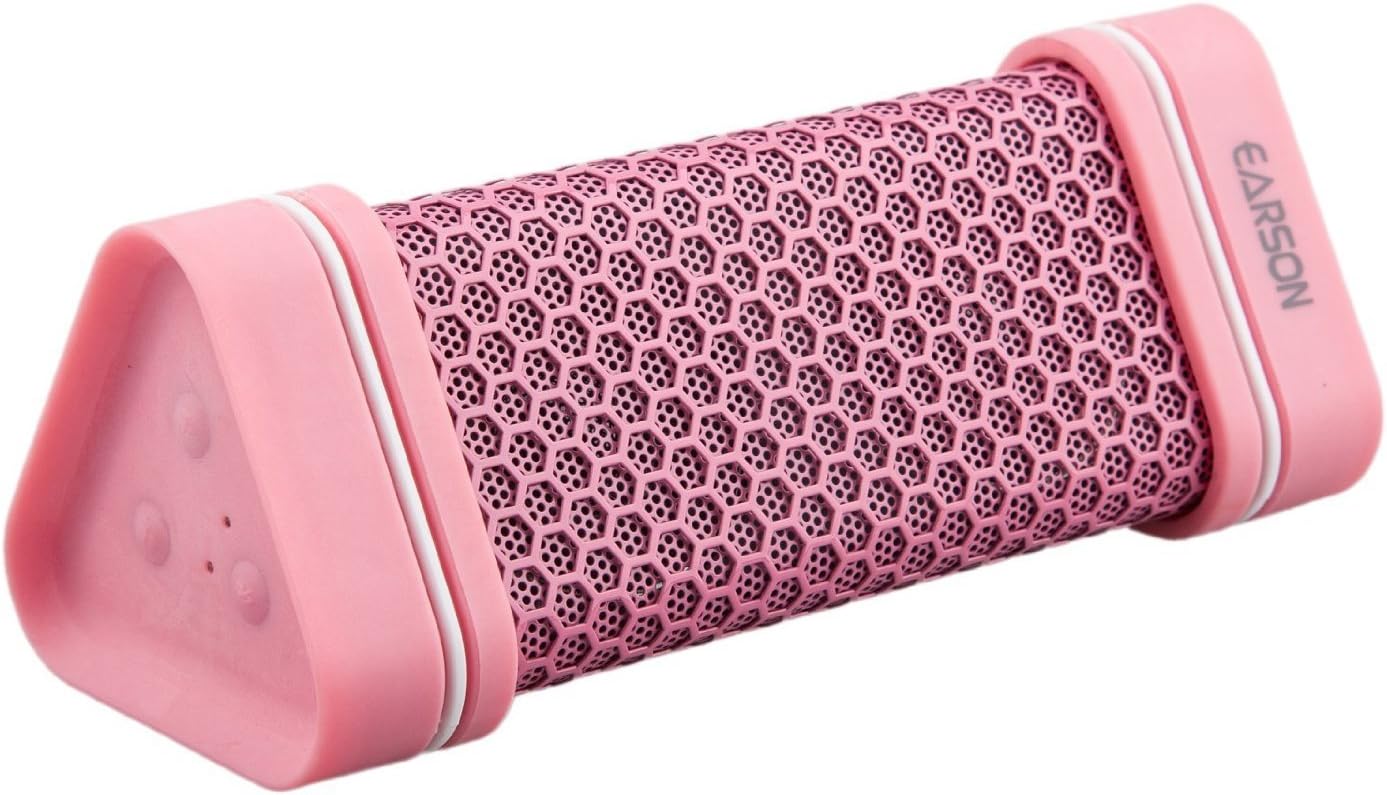 Earson Outdoor Sport Waterproof Shockproof Dust-proof Wireless Bluetooth Speaker(pink)