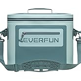 EVERFUN Soft Cooler 30 Can, Portable 24qt Insulated Small Cooling Lunch Box for Men and Women, Leakproof Ice Chest Bag for Travel, Beach, Camping, Boating, Fishing, Tailgating, Work and Picnic