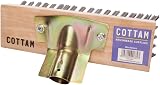 Cottam Heavy Duty Steel Wire Broom Head 9" Wood Back & Zinc Socket view 2