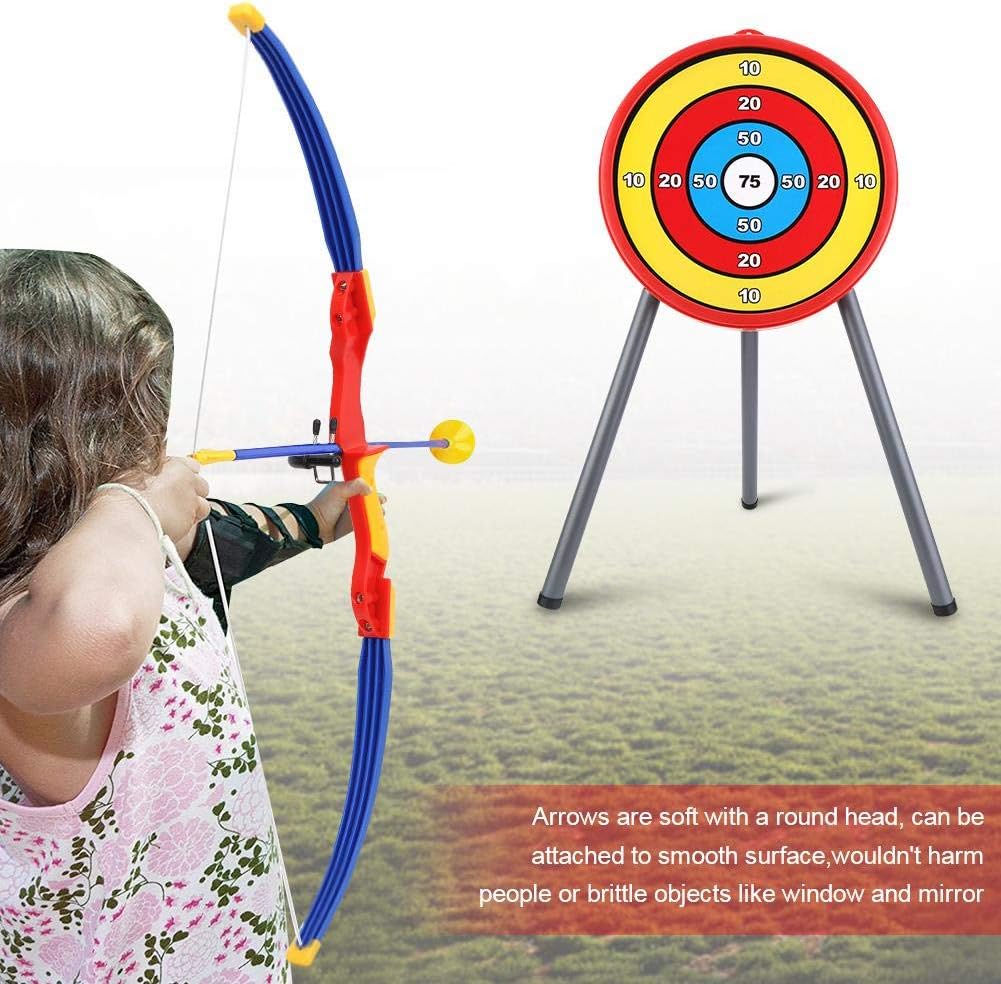 VGEBY1 Children Archery Bow, Soft Arrows Toy Set with Target for Kids Outdoor and Indoor Play : Sports & Outdoors