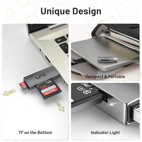 uni SD Card Reader, USB SD Card Adapter High-Speed Micro SD