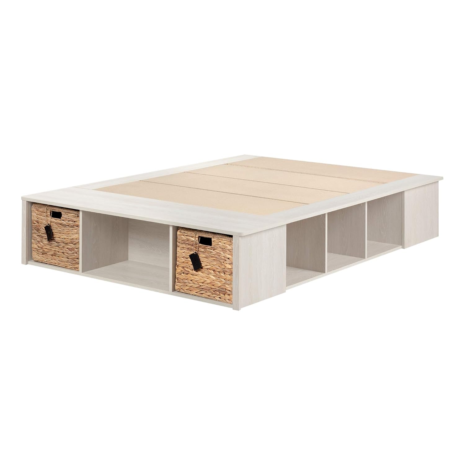 Best Oak Platform Storage Bed Frame With Drawers
