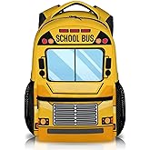 School Backpack for Kids, Back to School Gifts for Boys Students, 17 inches Bus Backpacks for Preschool Primary Elementary, Large Capacity Bus Bookbag for Camping Hiking