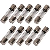 16A Delon Technology - Glass fuses, Fast-Blow, 5x20mm / 0.2 x 0.78 in | 10 Pack, 250V, F16AL250V