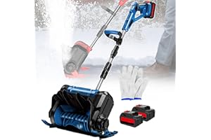 21V Snow Blower Cordless,Home Snow Shovel Has Battery Capacity Display Function with 3.0 Ah Battery,30 cm Clearing Width Elec