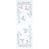 Jack Dempsey Needle Art Hummingbirds Table Runner