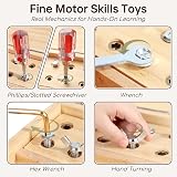 Lehoo Castle Wooden Montessori Screwdriver Board Set for Toddlers 3-5 view 5