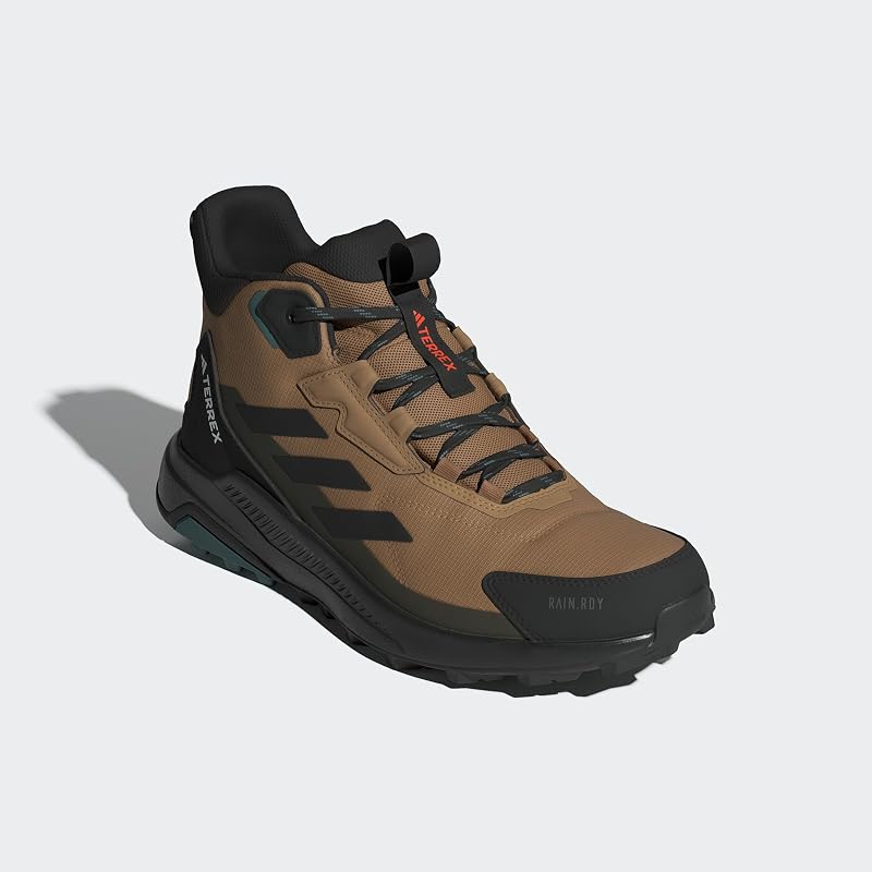 Homme Terrex Anylander Mid Rain.Rdy Hiking Shoes, Cardboard/Core Black/Shadow Olive, 44 EU — photo 6 sur 8