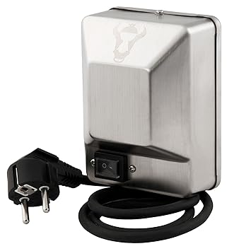 BBQ-Toro Edelstahlmotor für Grillspieß, Drehspieß, Rotisserie und mehr, 2 U/m (Umdrehungen pro Minute) - 50 Hz - 4 Watt