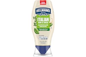 Hellmann's Mayonnaise Dressing Italian Herb & Garlic for a Deliciously Creamy Condiment, with Real Ingredients & No Artificial Flavors, 11.5 oz