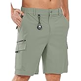 NORTHYARD Men's Cargo Hiking Shorts 9" Lightweight Outdoor Tactical Work Camping Sport Golf Casual Travel Fishing Multipocket