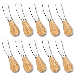 10 Pcs Cheese Spreader Knives, Mini Butter Spreader