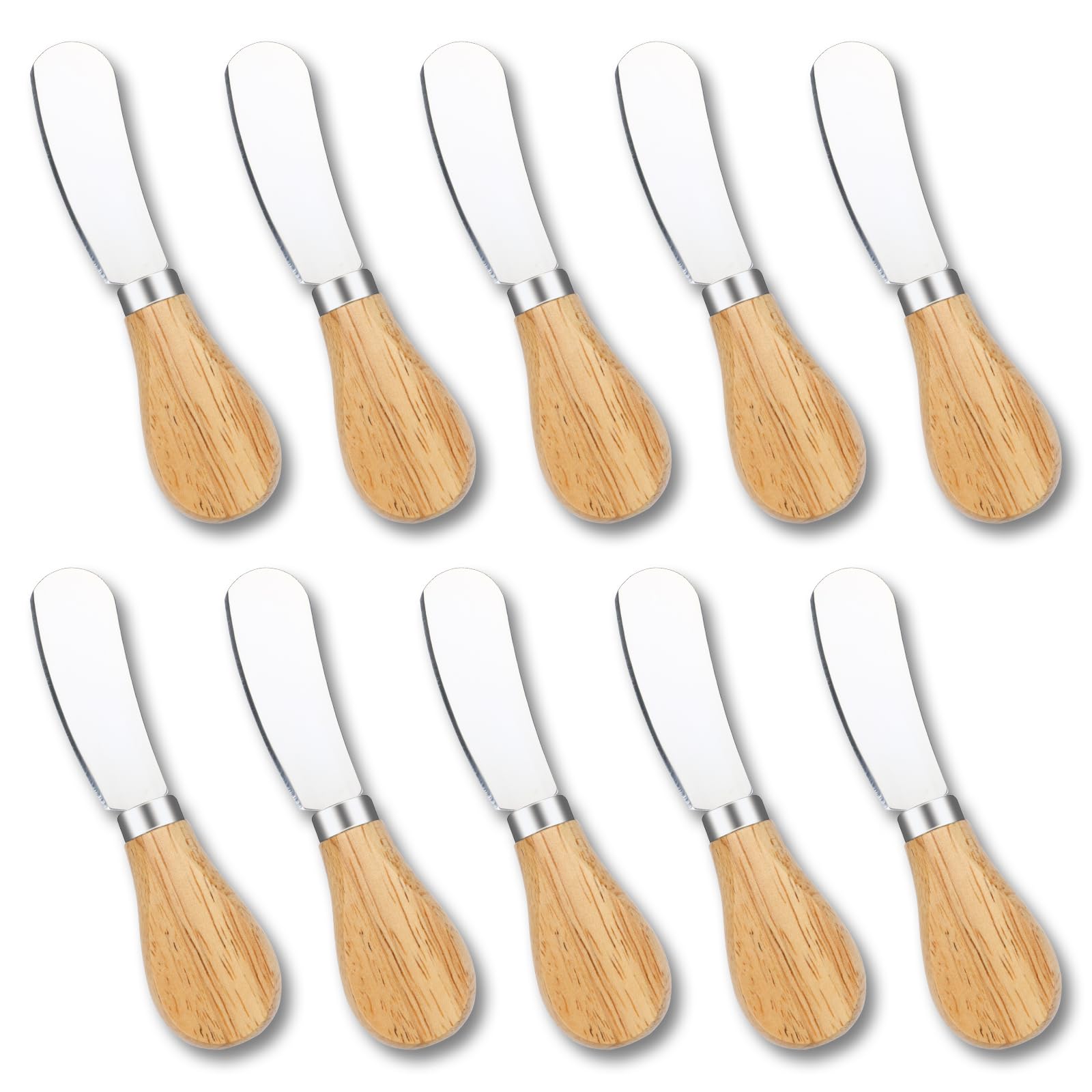 10 Pcs Cheese Spreader Knives, Mini Butter Spreader