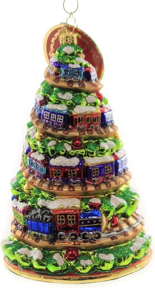 christmas tree train track