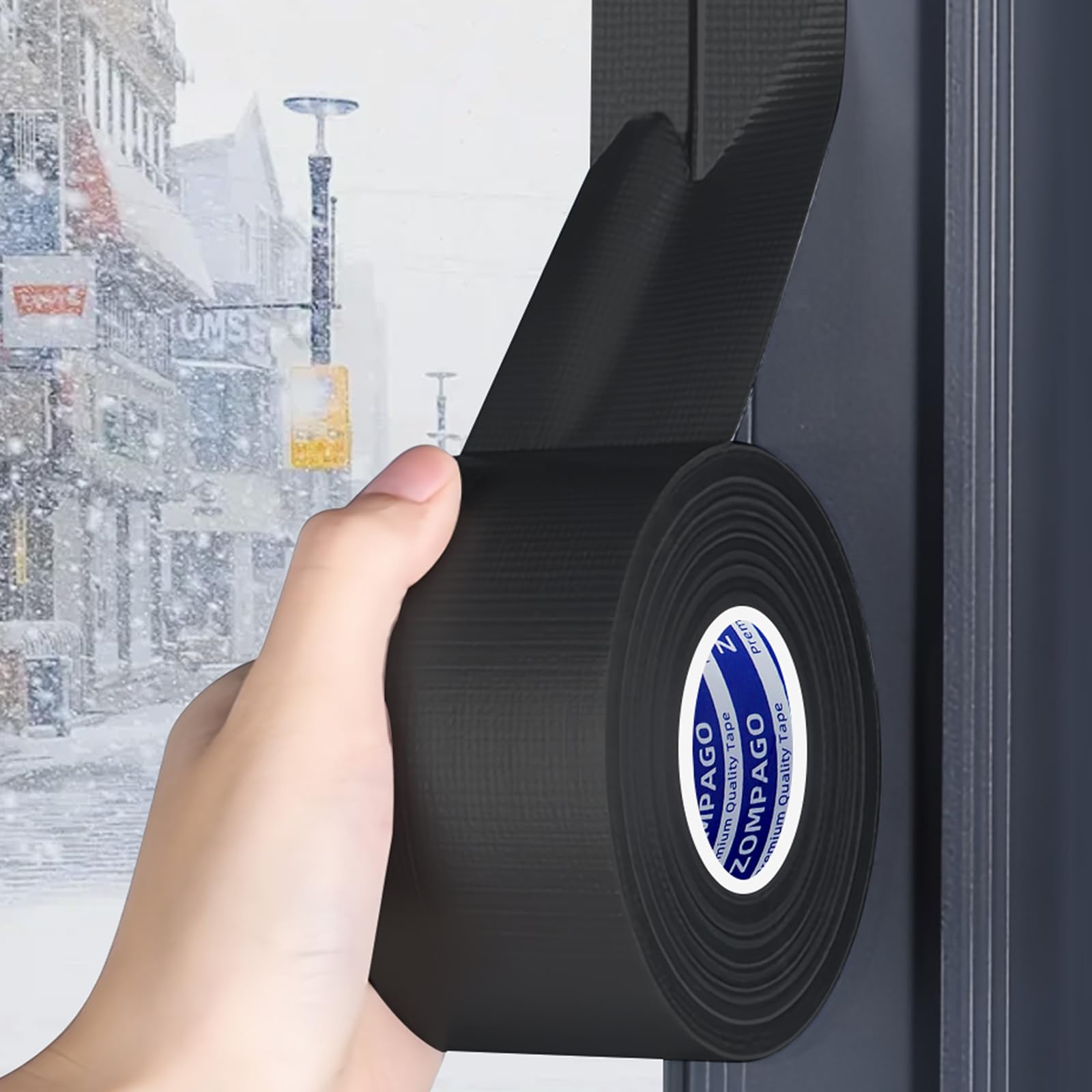 ZOMPAGO Strong Adhesive Cloth Weather Stripping