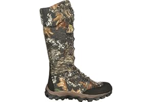 ROCKY Men's Camouflage Waterproof Side-zip Snake Boots