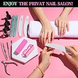 FANDAMEI 12pcs Nail Files Set Buffer Cuticle Remover Nipper Pusher Manicure view 6