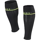 FALKE Men's Energizing Cool Compression Calf Sleeves, 1 Pair