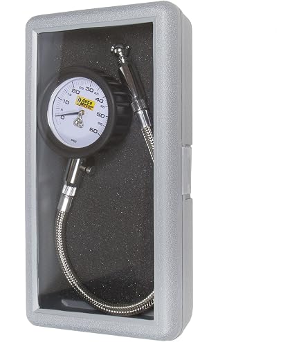 QuickCar 56-060 Tire Pressure Gauge - With Swivel Chuck & Relief Valve