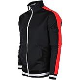 SCREENSHOT-TRACK JACKET Mens Urban Hip Hop Premium Track Jacket - Slim Fit Side Taping Sportswear Urbanwear Streetwear Top