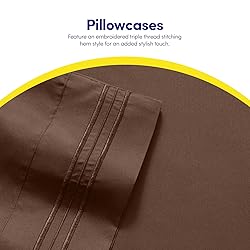 1500 Supreme Collection Twin Sheet Sets Brown - 3