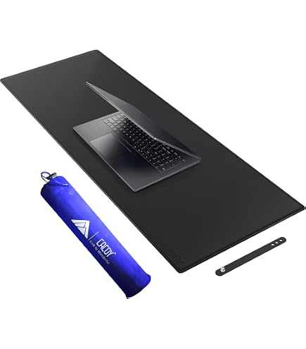 Mydours Giant 63" X 36" Desk Pad, PU Leather Surface For Extra Large Coverage