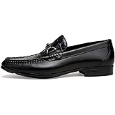 ChrisLOOK Men's Dress Shoes Slip-On Loafers Leather Formal Shoes Crocodile Printed with Buckle